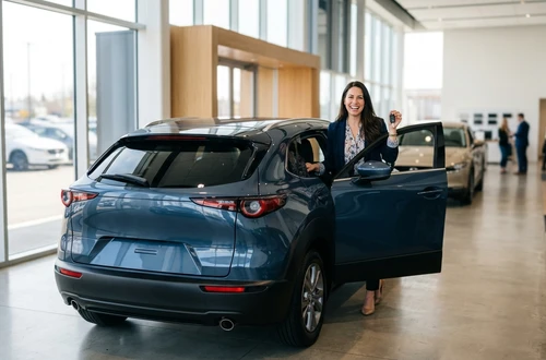Customer getting answers about their car loan
